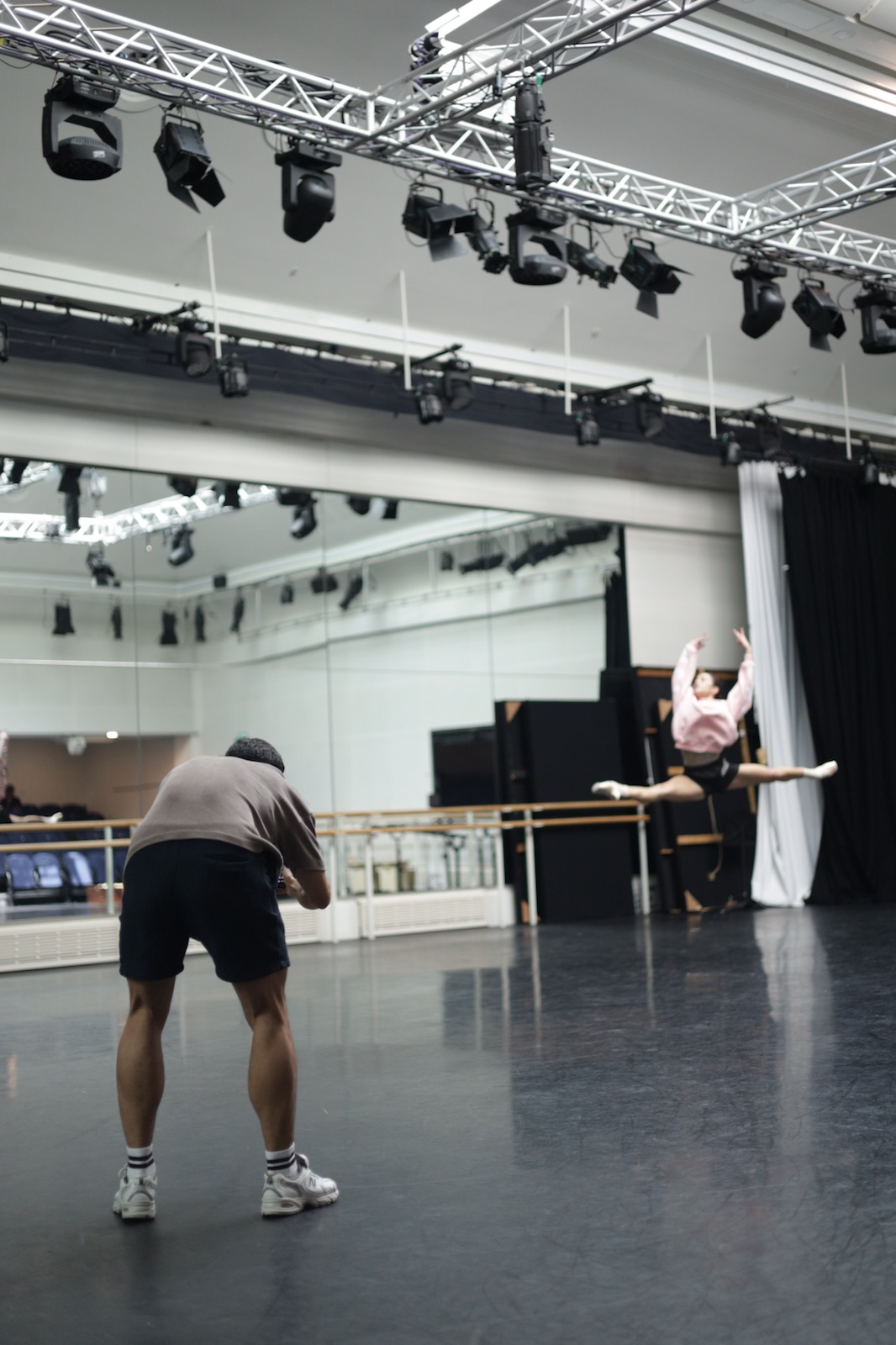 BWC producing ballet content on set